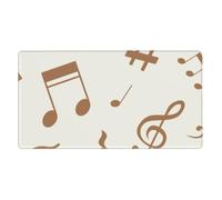 KYSANOL Musical Notes Music Pattern,Mouse Pad Large Desk Pad Computer Keyboard Mouse Mat With Non Slip Rubber Base 40 x 70 cm