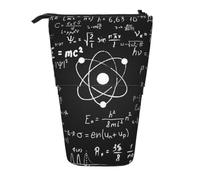 KYSANOL Physics Print Printed,Telescopic Pencil Case,Stand Pencil Holder with Zipper Pencil Pouch Pen Bag