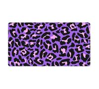 KYSANOL Purple Leopard Print,Mouse Pad Large Desk Pad Computer Keyboard Mouse Mat With Non Slip Rubber Base 40 x 70 cm