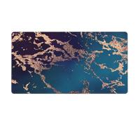 KYSANOL Purple Teal Rose Gold Marble Parties,Mouse Pad Large Desk Pad Computer Keyboard Mouse Mat With Non Slip Rubber Base 40 x 70 cm
