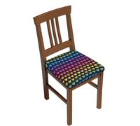 KYSANOL Rainbow Gradient Seamless Pattern, Chair Cushion Covers, Seat Protector Dining Chair Slipcover Seat Cover for Chairs 2pcs