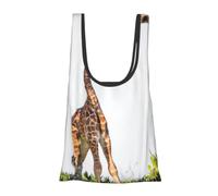 KYSANOL Shopping Bags Reusable Grocery Bags Foldable Tote Bags Large Capacity Carry Bag, 3D Giraffe South Africa