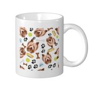 KYSANOL Smiling Dog Yorkshire Terrier, Ceramic Cup Ceramics Mug Tea Cup Coffee Mugs 330 ml