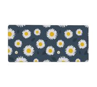 KYSANOL Sunflower Daisy Floral Neck,Mouse Pad Large Desk Pad Computer Keyboard Mouse Mat With Non Slip Rubber Base 40 x 90 cm