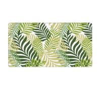 KYSANOL Tropical Exotic Palm Tree Leaves,Mouse Pad Large Desk Pad Computer Keyboard Mouse Mat With Non Slip Rubber Base 40 x 70 cm