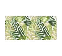KYSANOL Tropical Exotic Palm Tree Leaves,Mouse Pad Large Desk Pad Computer Keyboard Mouse Mat With Non Slip Rubber Base 40 x 90 cm