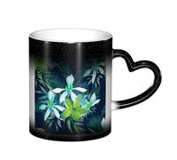 KYSANOL Tropical Flower Printed, Ceramics Mug Heat Sensitive Color Changing Mug Coffee Mugs Ceramic Cup 330 ml