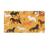 KYSANOL Various Kinds Of Horses,Mouse Pad Large Desk Pad Computer Keyboard Mouse Mat With Non Slip Rubber Base 40 x 70 cm