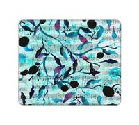 KYSANOL Watercolour Music Branches Leaves, Mouse Pad, Non-Slip Rubber Base Mouse Pad,Waterproof Mouse Mat