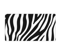 KYSANOL Zebra Print Print,Mouse Pad Large Desk Pad Computer Keyboard Mouse Mat With Non Slip Rubber Base 40 x 70 cm