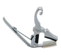 Kyser KG3S PartialShortcut quick change Guitar capo for 6-string guitar, Silver