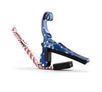Kyser Musical Products Quick-Change Guitar Capo, KG6STARA, Stars & Stripes - For 6-String Acoustic Guitars, Made in USA, Quality, Strong, Lightweight, Quick & Easy, Innovative, Perfect Fit