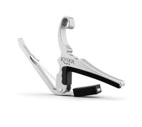 Kyser KG3S PartialShortcut quick change Guitar capo for 6-string guitar, Silver