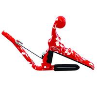 Kyser Quick-Change Capo for ukuleles, Red Hibiscus, KURHA