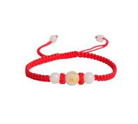 Kysin Chiys 2025 New Year of Snake Red String Bracelet Adjustable 12 Zodiac Horse Charm Bracelet Chinese Animal Good Luck Feng Shui Red Rope Bracelet Jewelry Gifts for Women Men, adjustable, Stone, no