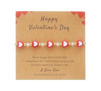 Kysin Chiys Clay Resin Love Heart Bead Bracelets Set Stackable Beaded Preppy Jewelry Bracelets Love Y2K Bracelets for Women Party Favors, adjustable, Stone, no gemstone
