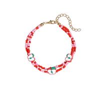 Kysin Chiys Fruit Clay Color Beads Bracelets Surfer Disc Beaded Link Bracelet Friendship Elastic Boho Play Jewelry Charms for Women Men Summer Beach Birthday Vacation Favor, adjustable, Stone, no