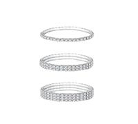 Kysin Chiys Rhinestone Stretch Bracelets Crystal Sparkling Bridal Stackable Bracelet Jewelry Bling Shining Wedding Party Accesorry Elastic Band Bracelet for Women, adjustable, Stone, no gemstone