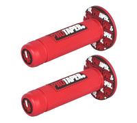KYSUN 1 Pair Rubber Handlebar Protaper for Motorcycle, 22mm/24mm Motorcycle Handlebar Grips for Motorcycles Handlebar Cross, Pitbike, Enduro, Non-Slip and Durable (Red)