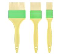 KYSUN 3Pcs Pastry Brushes, Basting Pastry Cooking Brush, Oil Kitchen Brushes, Heat Resistant Oil Brushes, Cooking Baking Brush Set Pastry Basting Brush for Barbecues Pastries Food Stirring Baking