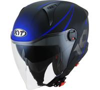 KYT D-City Colorful Jet Helmet, blue matt, size S (55/56)