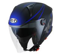 KYT D-City Colorful Jet Helmet, blue, size XL for Men