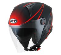 KYT D-City Colorful Open Face Helmet Matt RedXL Matt Red