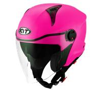 KYT D-City Open Face Helmet Plain Fuchsia FluoXS Fuchsia Fluo