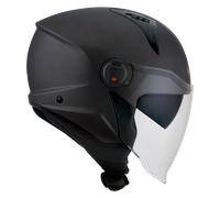 KYT D-City Open Face Helmet Plain Matt Gun MetalS Matt Gun Metal