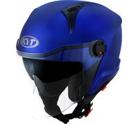 KYT D-City Plain Jet Helmet, blue, size M (57/58)