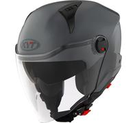 KYT D-City Plain Jet Helmet, grey, size M (57/58)