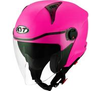 KYT D-City Plain Jet Helmet, hotpink, size XL (61)