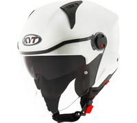 KYT D-City Plain Jet Helmet, white, size L for Men