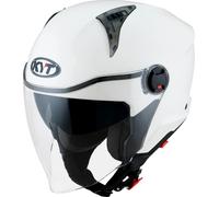 KYT D-City Plain Jet Helmet, white, size XS for Men