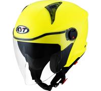 KYT D-City Plain Jet Helmet, yellow, size M (57/58)