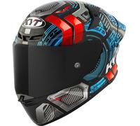 KYT TT-Revo Synchrotron Helmet, red-blue, size M for Men