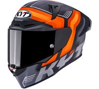KYT R1R Carbon Accelerator, full face helmet L Matt Dark Grey/Orange/Light Grey