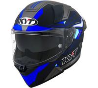 KYT R2R LED, full face helmet L Matt Black/Grey/Blue