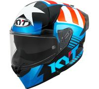 KYT R2R Straight Helmet, multicolored, size XL for Men