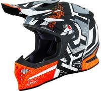 Off-Road Helmet KYT SKYHAWK HYPERFLOW Matt Grey/Orange