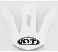 KYT Strike Eagle Plain White Helmet Peak, white, One size