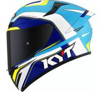 KYT TT Course Grand Prix Helmet, Sky blue/white, size XS