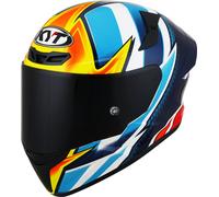 KYT TT-Course Tati Replica Helmet, blue-yellow, size XL for Men
