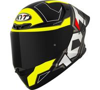 KYT TT-Revo Electron Helmet, black matt/yellow, size XL (61/62)