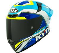 KYT TT-Revo Grand Prix Helmet, white-blue, size S for Men