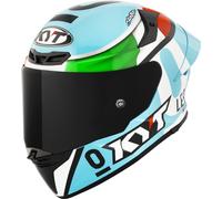 KYT TT-Revo Leopard Replica Helmet, green/red, size L (59/60)