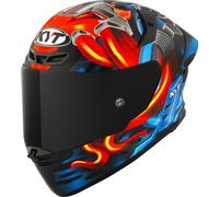 KYT TT-Revo Magnet Helmet, red-blue, size M for Men