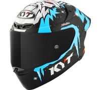 KYT TT-Revo Masia Replica Winter Test Helmet, light blue matt, size XL (61/62)