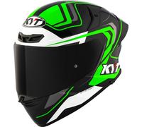 KYT TT-Revo Overtech Helmet, black/green, size XXL (63)