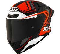 KYT TT-Revo Overtech Helmet, black-orange, size M for Men
